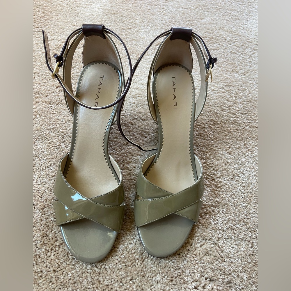 Tahari wedge shoes.